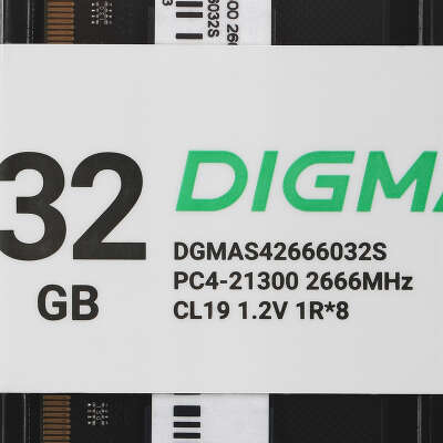 Модуль памяти DDR4 SODIMM 32Gb DDR2666 Digma (DGMAS42666032S)