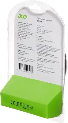 Мышь Acer OMW012 черный/красный оптическая 1200dpi USB 3but (ZL.MCEEE.003)