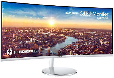 Монитор 34" Samsung CJ79 LC34J791WTRXEN VA 3440x1440 HDMI, DP, USB-Hub белый