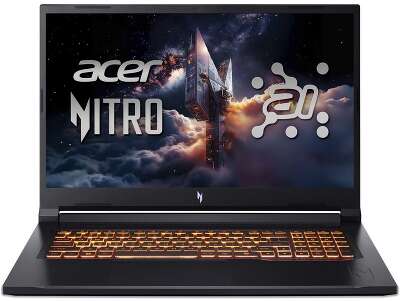 Ноутбук Acer Nitro V 17 AI ANV17-41-R9Q9 AMD Ryzen 7 260/16Gb (1*16 D5)/SSD1Tb/RTX5060 8Gb (95W)/17.3