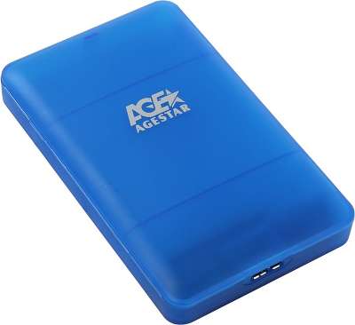 Внешний корпус для HDD AgeStar 3UBCP3 SATA пластик синий 2.5"