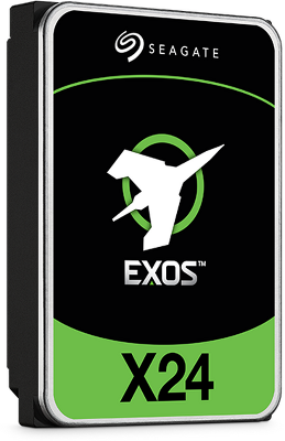 Жесткий диск Seagate Exos X24 HDD 3.5" SATA 24Tb, 7200 rpm, 512Mb buffer, 512e/4Kn, CMR, ST24000NM002H, 1 year