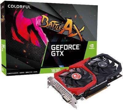 Видеокарта Colorful NVIDIA nVidia GeForce GTX 1630 NB 4GD6-V 4Gb DDR6 PCI-E DVI, HDMI, DP
