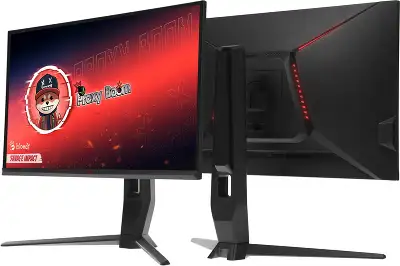 Монитор Bloody 27" MN271Q серый IPS LED 1ms 16:9 HDMI M/M матовая HAS Piv 320cd 178гр/178гр 2560x1440 180Hz G-Sync DP 2K USB 5.1кг