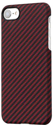 Чехол из арамидного волокна для iPhone 7/8 Pitaka Aramid MagCase, Black/Red [KI8003]
