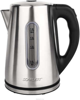 Чайник Scarlett SC-EK21S21 1.8л. серебристый (корпус: нержавеющая сталь)