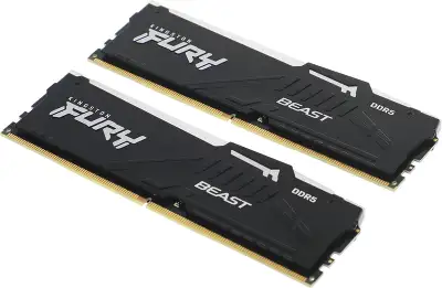 Память DDR5 2x8Gb 6000MHz Kingston KF560C36BBEAK2-16 Fury Beast RGB RTL Gaming PC5-48000 CL36 DIMM 288-pin 1.35В single rank с радиатором Ret