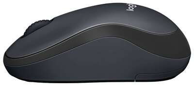 Мышь беспроводная Logitech B220 Silent Black черная, оптическая, 1000dpi, 2.4GHz, USB-ресивер, бесшумная, под любую руку, RTL