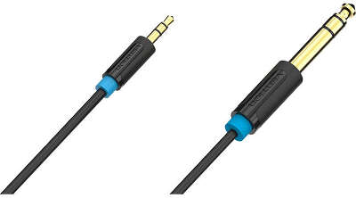 Кабель Vention аудио Jack 6,5 mm M/ 3,5 M - 1,5м