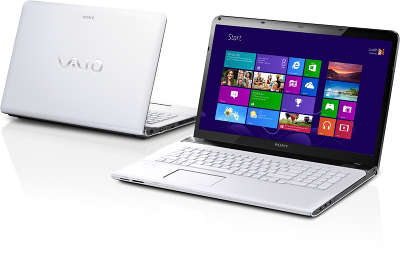Ноутбук Sony VAIO SVE1712S1RW White 17.3" HD /i3-3110M/4/640/HD7650 1GB/Multi/WF/BT/CAM/W8