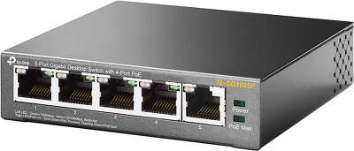 Коммутатор TP-Link TL-SG1005P 5G 4PoE 56W неуправляемый