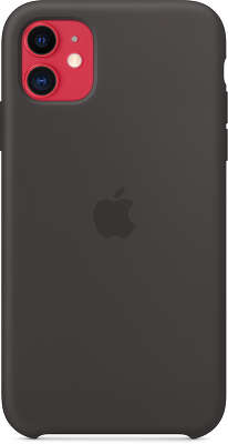 Силиконовый чехол для iPhone 11 Apple Silicone Case, Black [MWVU2ZM/A]