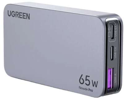 Зарядное устройство UGREEN X753 (25356)Nexode Pro 65W Ultra Slim USB-A+2*USB-C GaN Fast Charger EU. Цвет:серый