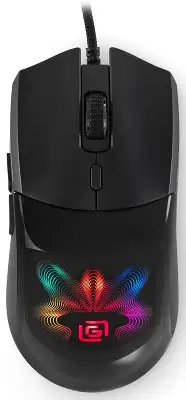 Мышь Оклик 714GM черный оптическая 7200dpi USB 6but (1620717)