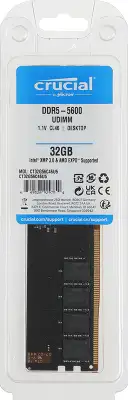 Модуль памяти DDR5 DIMM 32Gb DDR5600 Crucial (CT32G56C46U5)
