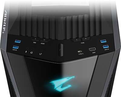 Корпус GIGABYTE AORUS C700 GLASS, черный, EATX, Без БП (GB-AC700G)
