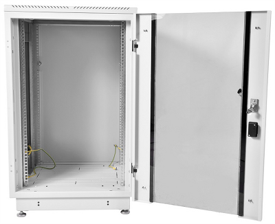 Шкаф ЦМО Шкаф телекоммуникационный напольный 18U (600x600) дверь стекло, цвет чёрный