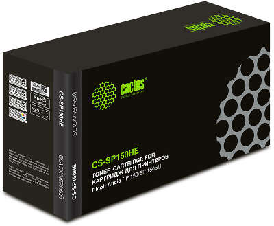 Картридж лазерный Cactus CS-SP150HE 408010 черный (1500стр.) для Ricoh Aficio SP 150/SP 150SU