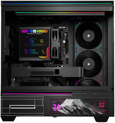 Кулер для процессора/ CPU Cooler Thermalright Peerless Assassin 140 Digital Black (4-pin PWM, 165mm, Ni/Cu, 6x6mm, 1x120mm + 1x140mm, 82.CFM, 29.6dBA, 1850RPM, S: 1200, 1700, 1851, 115X, 2011, 2066, AM4, AM5, black)