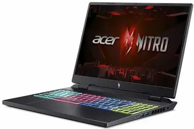 Ноутбук Acer Nitro 16 AN16-41-R3YQ Ryzen 7 7735H 16Gb SSD1Tb NVIDIA GeForce RTX4070 8Gb 16" IPS WQXGA (2560x1600) Windows 11 Home Single Language black WiFi BT Cam (NH.QKDCD.001)