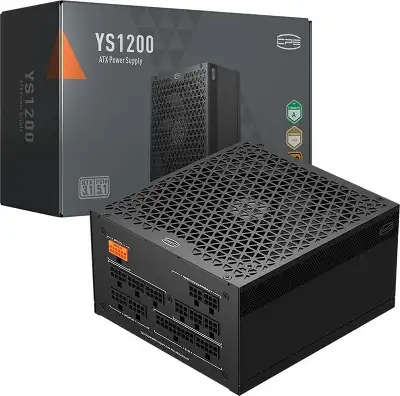 Блок питания PcCooler ATX 1200W YS1200 Gen.5 80+ gold (20+4pin) APFC 135mm fan 12xSATA Cab Manag RTL