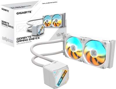 Жидкостная система охлаждения GIGABYTE Gaming GME 240I 2 x 120mm ARGB Fan, LGA 1200, LGA 1700, LGA 1851, AM5, AM4