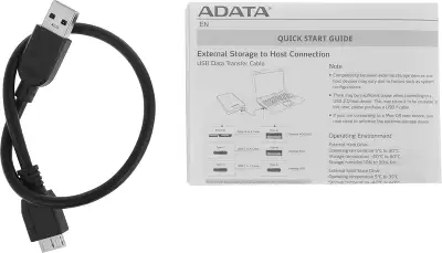 Внешний жесткий диск 2Tb [AHD330-2TU31-CBL] (HDD) ADATA HD330