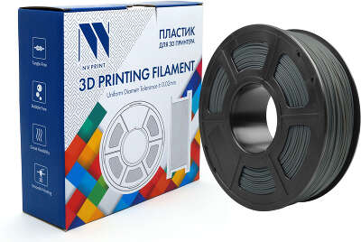 Филамент NV PRINT PA Dark Grey (полиамид/нейлон) Темно-серый для 3D печати диаметр 1.75мм масса 1 кг