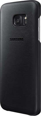 Чехол Samsung для Samsung Galaxy S7 Edge Leather Cover, черный (EF-VG935LBEGRU)