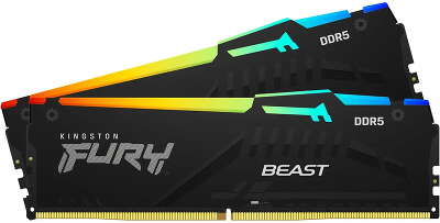 Набор памяти DDR5 DIMM 2x8Gb DDR6000 Kingston FURY Beast RGB (KF560C40BBAK2-16)
