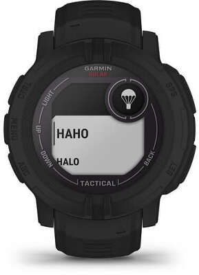 Смарт-часы Garmin Instinct 2 Solar 45мм 0.9" AMOLED корп.черный силикон рем.черный (010-02627-03)