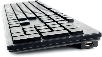 Клавиатура Gembird KB-8360U, 2 встр. USB-хаба, 104 кл., USB