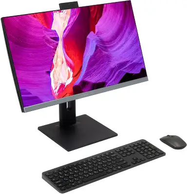 Моноблок Digma Pro Unity 23.8" Full HD i5 1235U (1.3) 16Gb SSD512Gb Iris Xe Windows 11 Pro GbitEth WiFi BT 90W клавиатура мышь Cam серый/черный 1920x1080