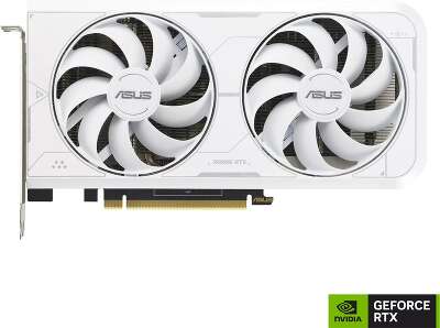 Видеокарта ASUS NVIDIA nVidia GeForce RTX 3060Ti DUAL-RTX3060TI-O8GD6X-WHITE 8Gb DDR6X PCI-E HDMI, 3DP