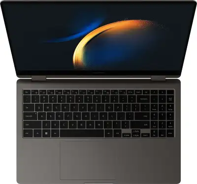 Ноутбук Samsung Galaxy book 3 360 NP750 Core i7 1360P 16Gb SSD512Gb Intel Iris Xe graphics 15.6" AMOLED Touch FHD (1920x1080) Windows 11 Home Multi Language 64 graphite WiFi BT Cam (NP750QFG-KA2US)