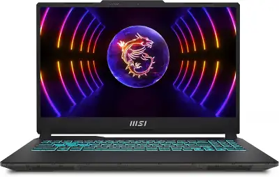 Ноутбук MSI Cyborg 15 A12VF-1215XRU Core i7 12650H 16Gb SSD512Gb NVIDIA GeForce RTX4060 8Gb 15.6" IPS FHD (1920x1080) без ОС black WiFi BT Cam (9S7-15K111-1215)