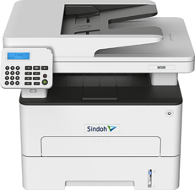 МФУ Sindoh M500 Ч/Б, принтер/копир/сканер/факс, А4, 34 стр/мин, 2400x600 dpi, Сканер цвет А4 до 23 стр/мин. CPU 1ГГц, 2 Ядра, 512 Мб, Ethernet, USB, Wi-Fi. ADF 50 листов. Старт. тонер на 700 отп.