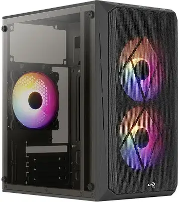 Корпус Aerocool CS-107-A-BK-v2 черный без БП mATX 1xUSB2.0 1xUSB3.0 audio