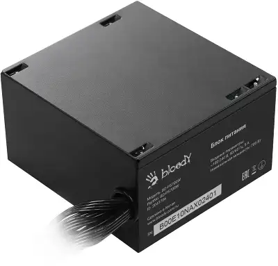 Блок питания Bloody ATX 700W BD-PS700W 80 PLUS WHITE (20+4pin) APFC 120mm fan 6xSATA RTL