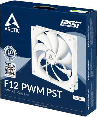 Вентилятор Arctic Cooling ARCTIC F12 PWM PST (WHITE), 120мм, 1350rpm, 22.5 дБ