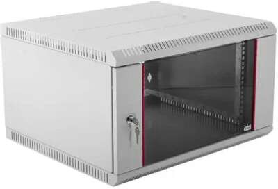 ЦМО Шкаф телекоммуникационный настенный разборный 6U (600х350) дверь стекло (ШРН-Э-6.350) (1 коробка)