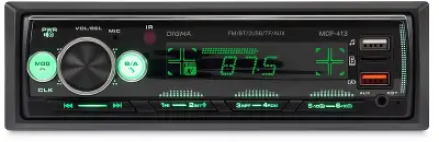 Автомагнитола Digma MCP-413 1DIN 4x45Вт v5.0 USB 2.0 AUX 4 ПДУ