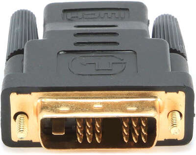 Переходник HDMI-DVI Gembird, 19F,19M, золотые разъемы, пакет