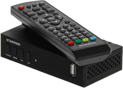 Ресивер DVB-T2 Starwind CT-240 черный