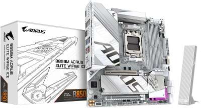 Материнская плата Gigabyte B850M AORUS ELITE WIFI6E ICE, RTL