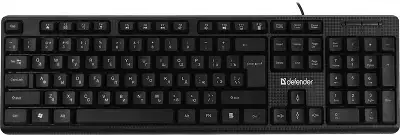 Клавиатура Defender Daily Hb-162 черный USB Multimedia (45162)