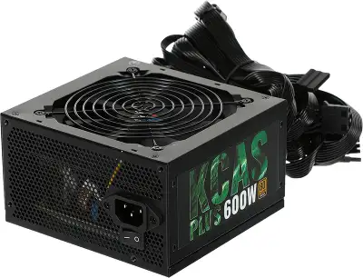 Блок питания Aerocool ATX 600W KCAS PLUS 600 80+ bronze 24pin APFC 120mm fan 7xSATA RTL