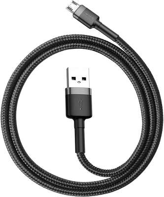 Кабель Baseus Cafule Cable USB to MicroUSB , 0.5 м, Black/Grey [CAMKLF-AG1]