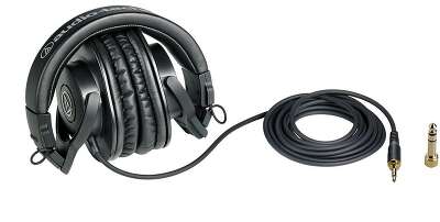 Наушники мониторные Audio-Technica ATH-M30X 3м черный проводные оголовье (15116965)