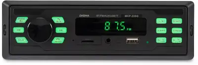 Автомагнитола Digma MCP-225G 1DIN 2x45Вт v5.0 AUX 2